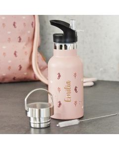 Kinder-Thermosflasche Seepferdchen mit Gravur