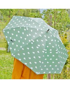 Personalisierbarer Regenschirm Igel grün für Kinder